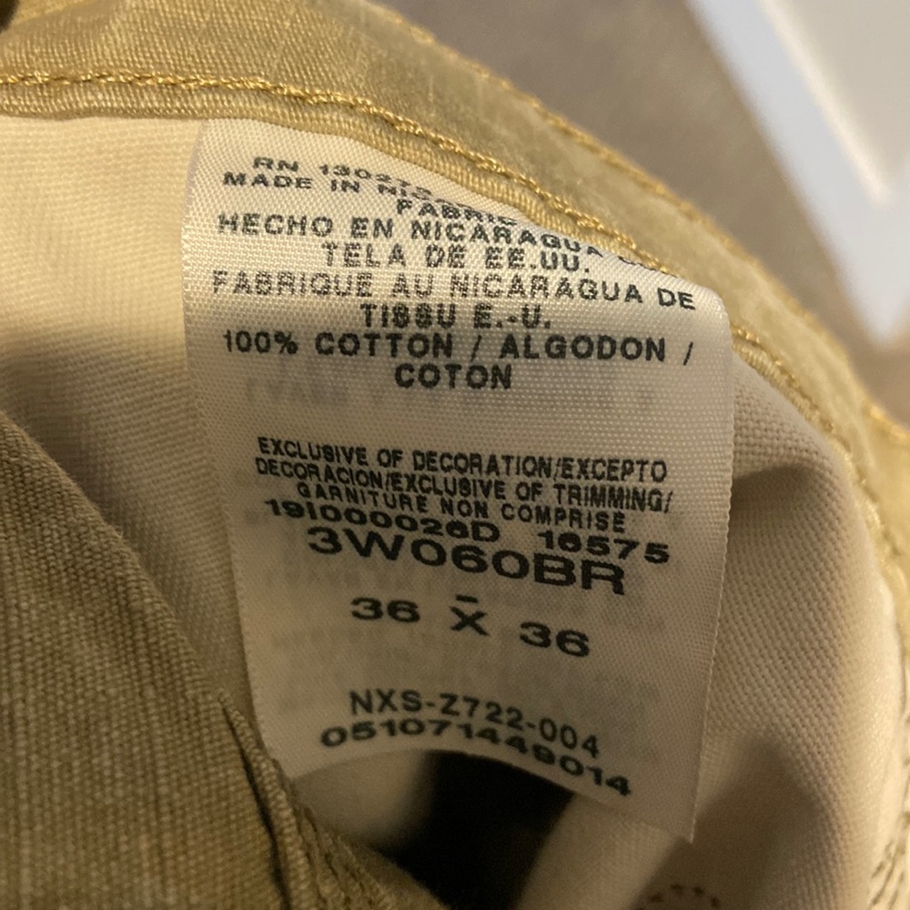 Men’s Wrangler Riggs Workwear Cargo pants-size 36 x 36, worn only a few times